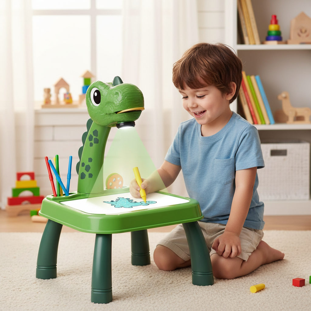 Image publicitaire table dinosaure