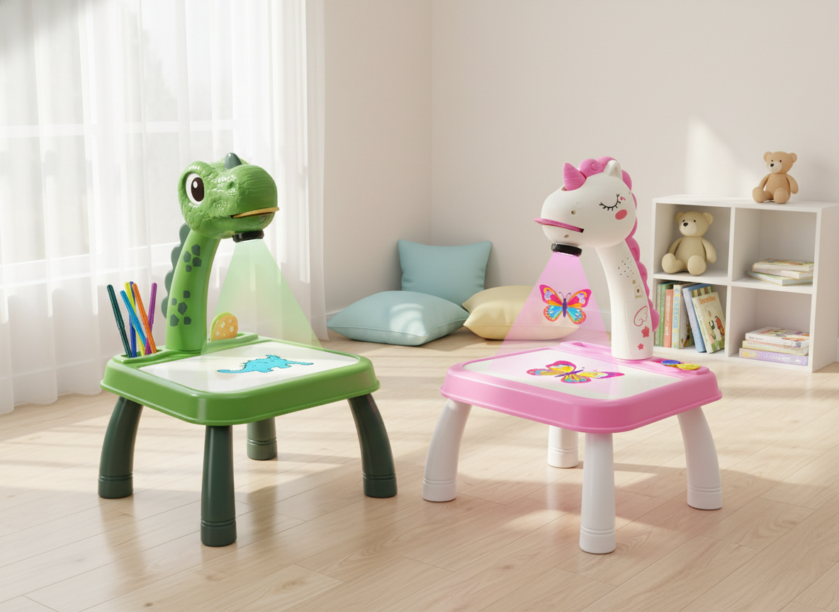 Les deux tables de projection ensemble